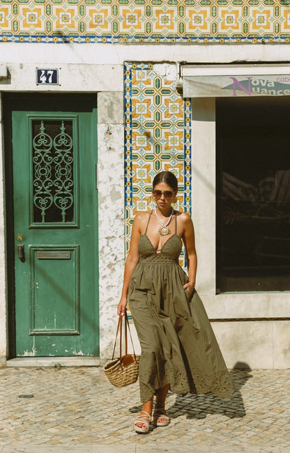 VESTIDO HELIOS KAKI